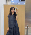Summer Korean Artistic Ramie Mini Flutter Sleeve Stand Collar Diagonal Placket Lightweight Shirt