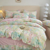 Monet Garden / 0.9m Bed - 3-Piece Flat Sheet - Fits 150x200cm Duvet