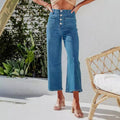 Retro High Waist Loose Wide Leg Straight Leg Pants