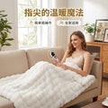 Electric Blanket Throw - Soft Fleece, Washable, Heated
