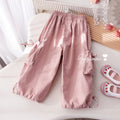 Girls' Bow Detail Cargo Pants