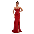 Women's Strapless A-Line Sexy Evening Gown