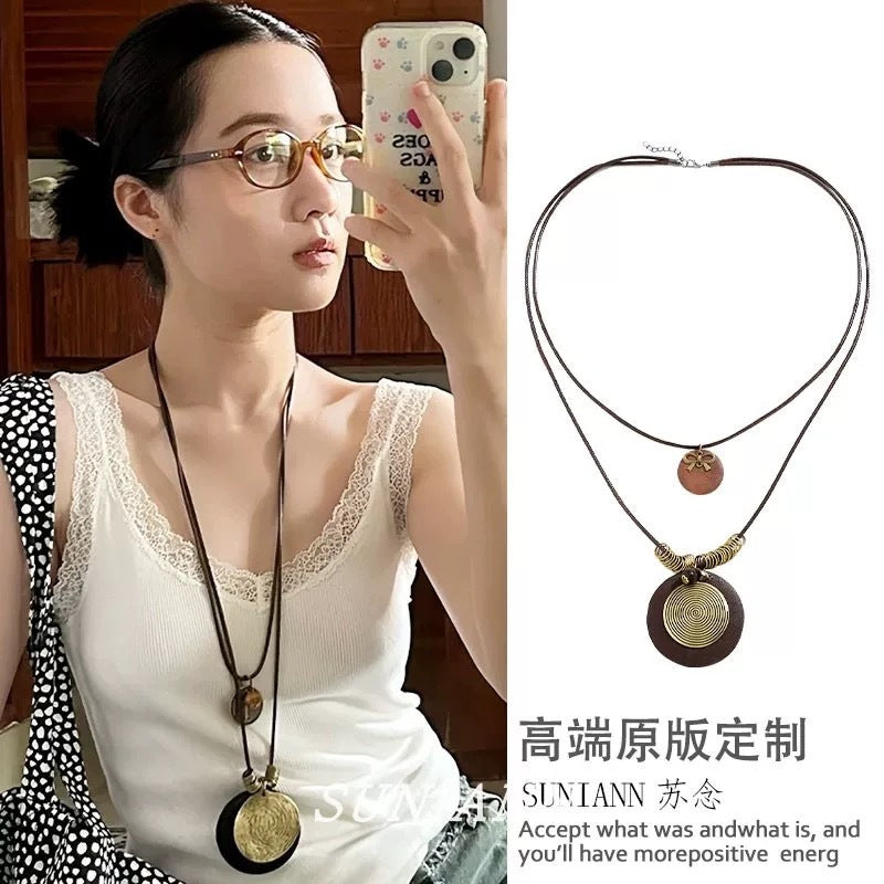 Minimalist Heart and Star Pendant Necklace - view 10