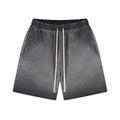 ARTIE Men's Summer Retro Washed Distressed Batik Faded Shorts