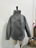 Women's Spring-Summer Elegant Stand Collar Loose Cropped Jacket 2026 - Black