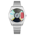 Export Bestseller Fashionable Personality Unisex Record Creative Design Couples Versatile Waterproof Quartz Watch Factory Drop Ship