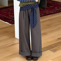 Girls' Retro Vest, Striped Tee & Wide-Leg Pants - 3-Piece Set