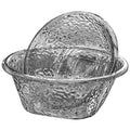 water ripple thickened transparent washbasin student dormitory plastic washbasin high-looking househ