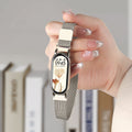 Fits Xiaomi Band 10 Band Metal Magnetic Beige Lily 9 / 8nfc Version Hand Wrist Strap Breathable 7 Premium Girls