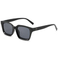 Wood Grain Leg Square Women Sunglasses Premium New Contrast Vintage Sunglasses Men Bare Face Stud Sunshade Glasses
