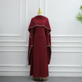 Aiyirui Beaded Shawl + Long Sleeve Dress LR1167