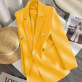Women's Fall Korean School Loose Blazer + Top 2026 | Casual Blouse - Houndstooth Pants