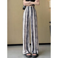 Summer Chinese Casual Printed Wide Leg Pants
