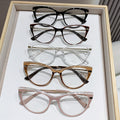 Photochromic Prescription Glasses Cat-Eye Blue-Light Glasses Overseas Premium Burst Fashionable Plano Glasses Frame Prescription Sunglasses