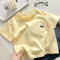 children's pure cotton t-shirt pure cotton boys summer clothes baby new children's clothing girls lo