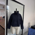 Women's Spring-Summer Elegant Stand Collar Loose Cropped Jacket 2026 - Black