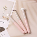 Mushroom Concealer Brush Set - 3-Piece Sponge & Lip Brush Combo, Wet & Dry