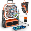 2025 Rechargeable Camping Fan - Display Screen & Light