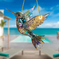 Hot selling beautiful bird acrylic living room courtyard pendant holiday scene decoration pendant gift