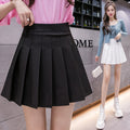Spring-Summer Korean Plus Size High Waist Loose Elastic Skirt + Pleated Skirt + Short Skirt