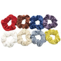 Custom Large Cord Hair Tie Overseas Round Knit Women Fall Snake Solid Retro Corduroy Large Cord Hair Tie