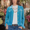 Women's Workwear Velvet Cropped Jacket + Top 2026 | Trendy Jacket - Soft Pink