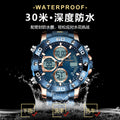 POEDAGAR New Digital Watch Multifunction Pair Display Glow Mens Watch Quartz Watch Live Export Style Watch