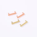 Fits Samsung Huawei Xiaomi 18 / 20 / 22-14mm Beige Lily Band Connector Universal Band Rotation Swap Head