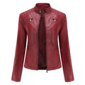 Women's Fall Casual Stand Collar Fitted Jacket 2026 | Trendy Jacket - Black