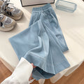 Spring-Summer Korean Casual Tencel High Waist Drapey Lightweight Wide Leg Pants
