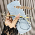 Big Frame Prescription Glasses Frame Fashionable Square Bare Face Anti-Blue Plano Women Finish Item With Rx Frame Prescription Sunglasses