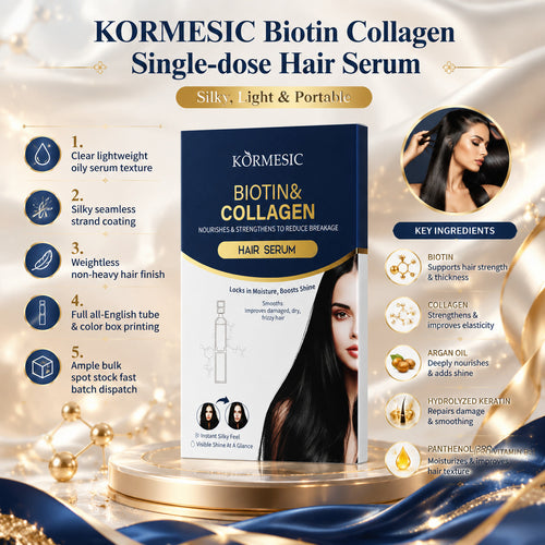 跨境KORMESIC生物素胶原蛋白次抛护发精华serum滋润外贸厂家批发