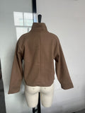 Women's Spring-Summer Elegant Stand Collar Loose Cropped Jacket 2026 - Black