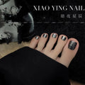 Xiaoying Dark Starry Platinum Nail Gel - 10ml High-Density Black Finish