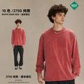 Unisex Fall/Winter 275G Snow-Denim Batik Crew Neck T-Shirt