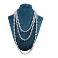 Korean Fashionable Premium Choker Elegant Retro Simple Multi-Layer Pearl Sweater Chain Elegant Necklace Women