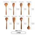 acacia wood wooden spatula teak spatula soup spoon rice spoon home cooking non-stick pan source supp