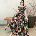Women's Bohemian Floral Elastic Dress + Skirt + Long Skirt 2026 - 1-1#