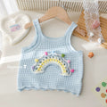 Girls' Cartoon Printed Lace Trim T-Shirt