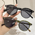 Western Round Sunglasses UV-Proof Tortoise Shell Stud Wear Jewelry Driving Sunshade Sun-Proof Women Sunglasses Premium