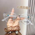 Anti-Blue-Light Reading Glasses HD Fashionable Portable Influencer Pick Versatile Plano Elderly Old Light Frame Reading Glasses