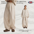 ARTIE Men's Fall/Winter Curved Leg Drawstring Fleece-Lined Thermal Sweatpants - Warmth