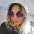 Metal Round Glasses Men Women Sunglasses Premium Sun-Proof Sunglasses UV-Protection Glasses Wholesale sunglasses