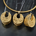 New Import Western Middle East Africa Gold Plated Necklace Earrings Set Fashionable Women 2-Piece Set Jewelry Set