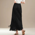 Office Fashion Pleated Fringe Heavy Skirt