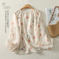 Women's Summer Luxury Comfortable Plus Size Floral Sun-Protection Lightweight Shirt 2 - As Pictured