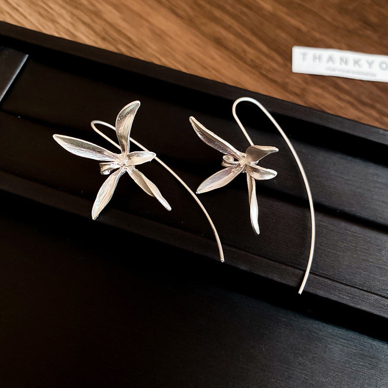 Floral Tassel Drop Earrings - view 7