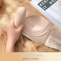 2319可拆卸无肩带无痕抹胸内衣小胸显大聚拢收副乳聚拢无钢圈文胸