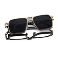 Men Square Frame Sunglasses Sun-Proof UV-Proof New Western Fashionable Trendy Versatile Premium Sunglasses