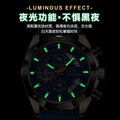 Swiss Brand Multifunction Chronograph Time Style Mens Watch Silicone Band Quartz Watch Live Export Bestseller Drop Ship